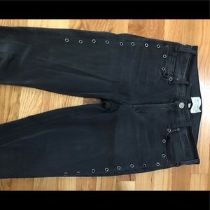 McGuire faded black skinny jeans with studs